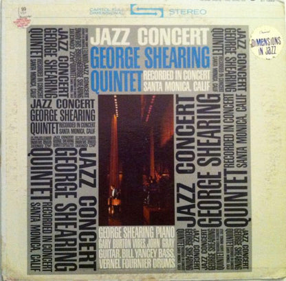 The George Shearing Quintet : Jazz Concert (LP, Album, Scr)