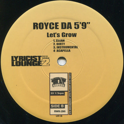 Cocoa Brovaz / Royce Da 5'9" : Get Up / Let's Grow (12")