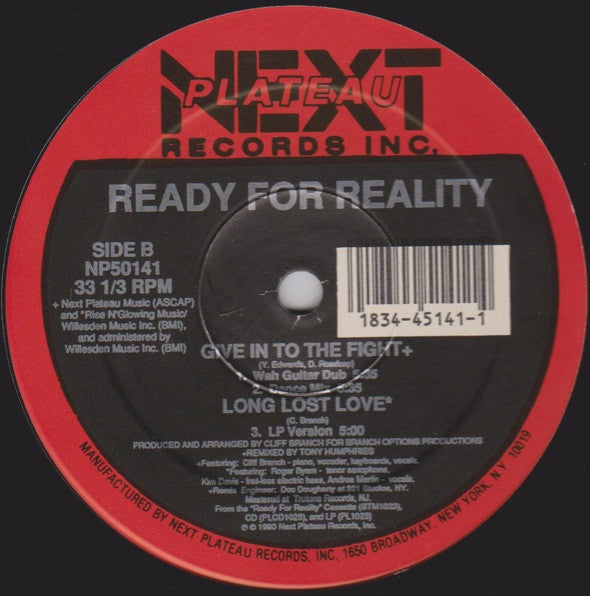 Ready For Reality : Give In To The Fight (12")