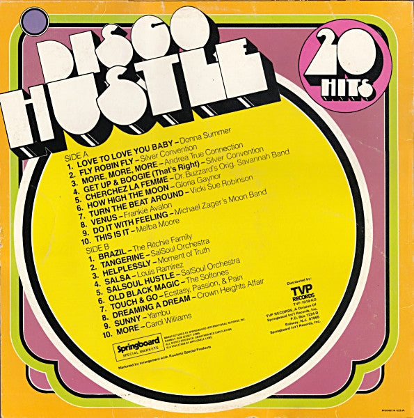 Various : Disco Hustle - 20 Hits (LP, Comp)