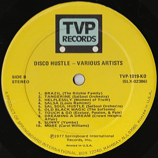 Various : Disco Hustle - 20 Hits (LP, Comp)