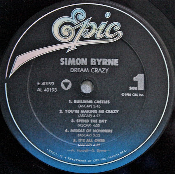 Simon Byrne : Dream Crazy (LP, Album)