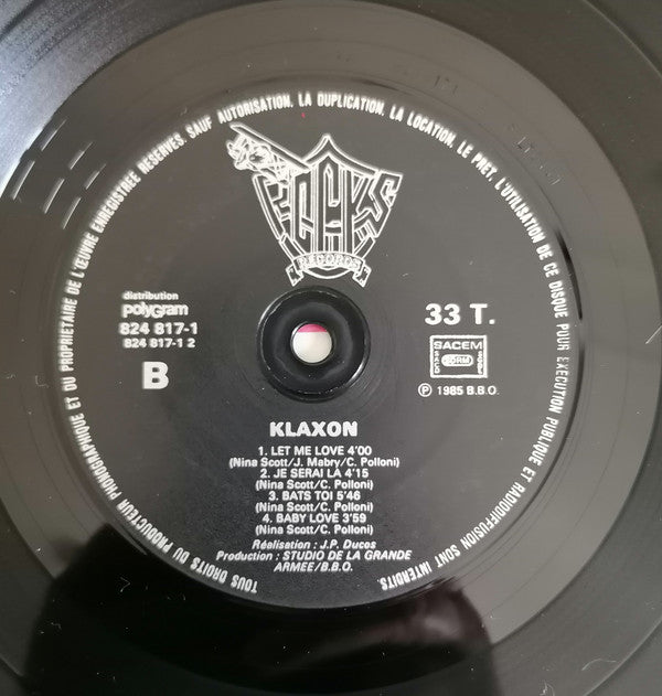 Klaxon : Klaxon (LP, Album)