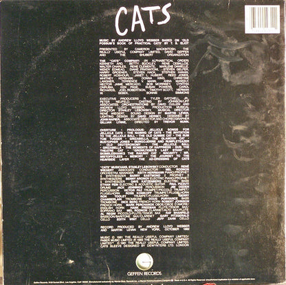 Andrew Lloyd Webber : Cats - Complete Original Broadway Cast Recording (2xLP, Album, Gat)