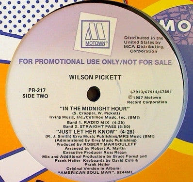 Wilson Pickett : In The Midnight Hour (12", Single, Promo)