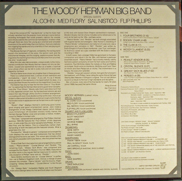 The Woody Herman Big Band With Special Guests Al Cohn, Med Flory, Sal Nistico, Flip Phillips : World Class (LP, Album)