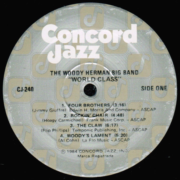 The Woody Herman Big Band With Special Guests Al Cohn, Med Flory, Sal Nistico, Flip Phillips : World Class (LP, Album)