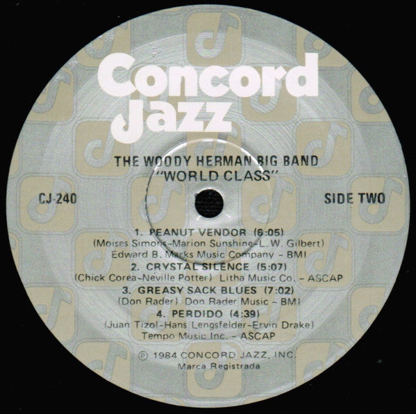 The Woody Herman Big Band With Special Guests Al Cohn, Med Flory, Sal Nistico, Flip Phillips : World Class (LP, Album)