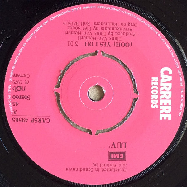 Luv' : Ooh, Yes I Do (7", Single)