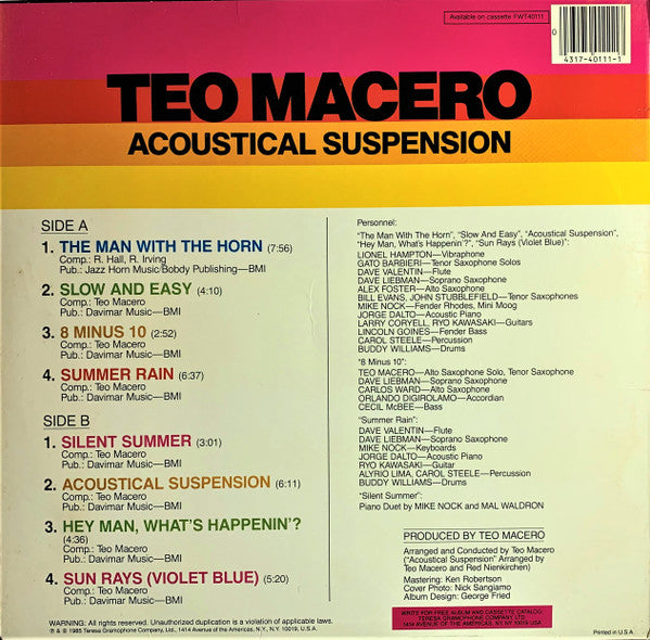 Teo Macero : Acoustical Suspension (LP)