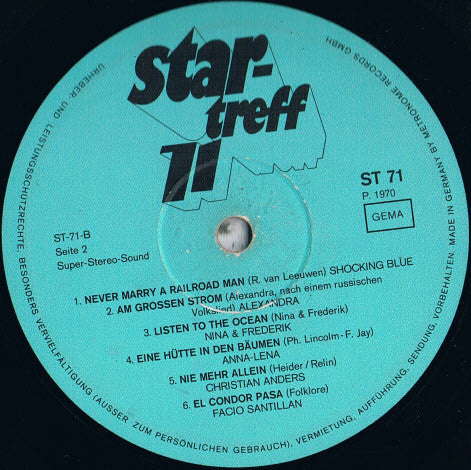 Various : Star-Treff 71 (LP, Comp, Tel)