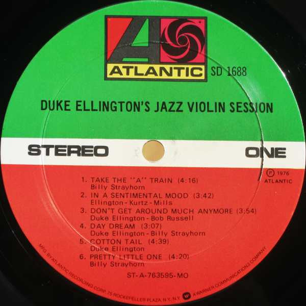 Duke Ellington : Duke Ellington's Jazz Violin Session (LP, Album, Mon)