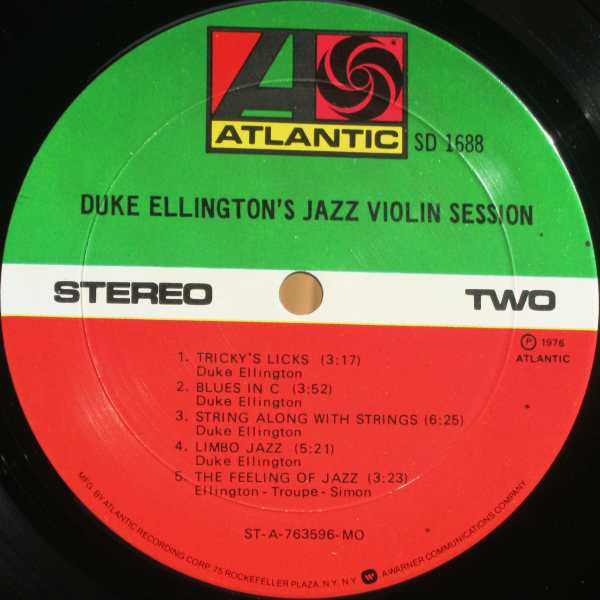 Duke Ellington : Duke Ellington's Jazz Violin Session (LP, Album, Mon)