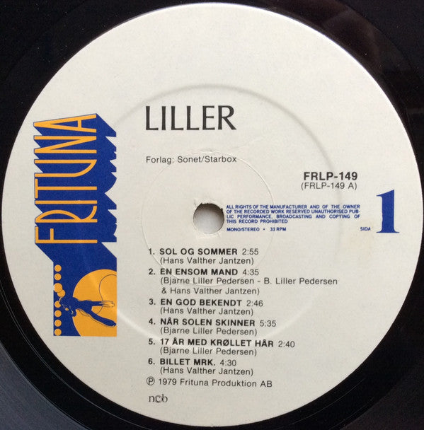 Bjarne "Liller" Pedersen : Liller (LP, Album)