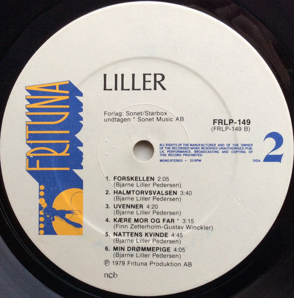 Bjarne "Liller" Pedersen : Liller (LP, Album)