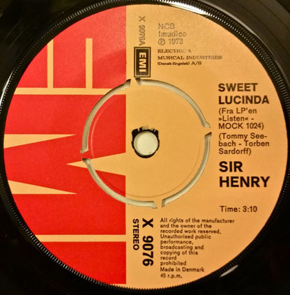 Sir Henry & His Butlers : Sweet Lucinda (7", Single)