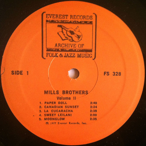 The Mills Brothers : Mills Brothers Volume II (LP, Comp)