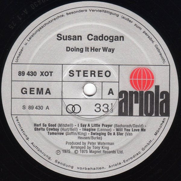 Susan Cadogan : Doing It Her Way (LP, Album)