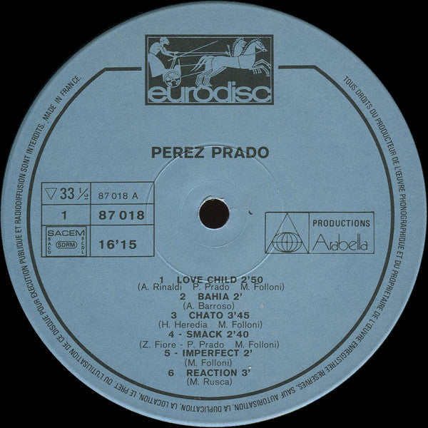 Pantaleón Perez Prado : Love Child ◾ Brazil ◾ Tequila ◾ Peanuts Vendor (2xLP, Comp)