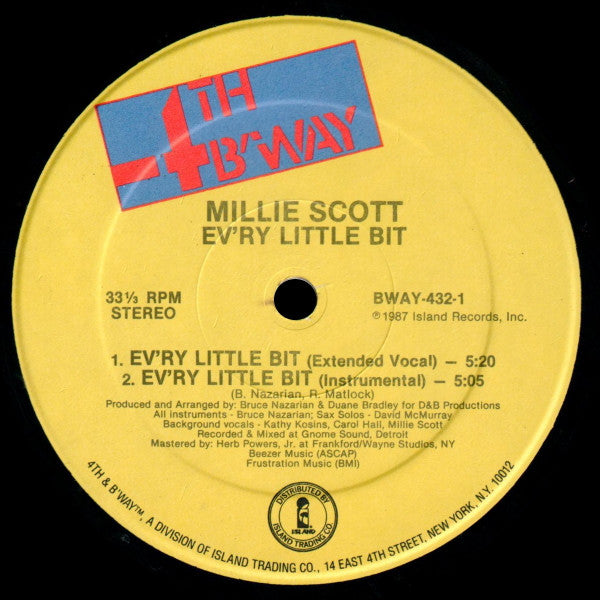 Millie Scott : Ev'ry Little Bit (12")