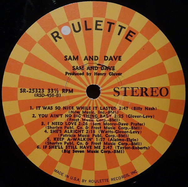 Sam & Dave : Sam & Dave (LP, Comp)