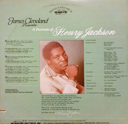 Rev. James Cleveland Presents Henry Jackson (3) : A Portrait Of Henry Jackson (2xLP, Album)