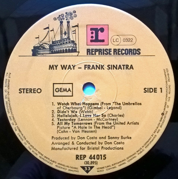 Frank Sinatra : My Way (LP, Album, RE)