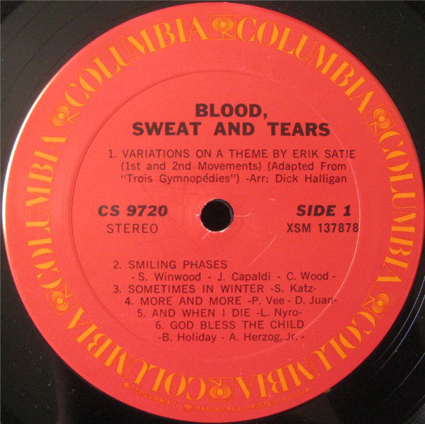 Blood, Sweat And Tears : Blood, Sweat And Tears (LP, Album, RE, Pit)