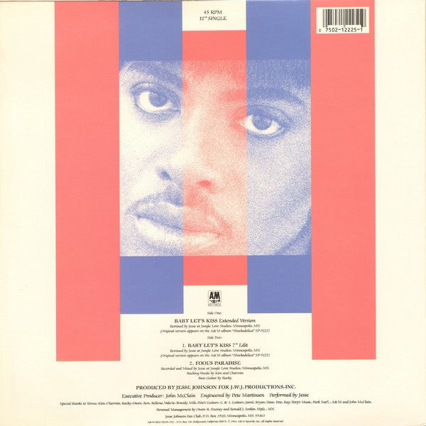 Jesse Johnson : Baby Let's Kiss (12", Single)