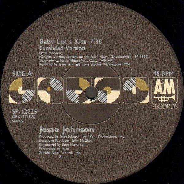 Jesse Johnson : Baby Let's Kiss (12", Single)