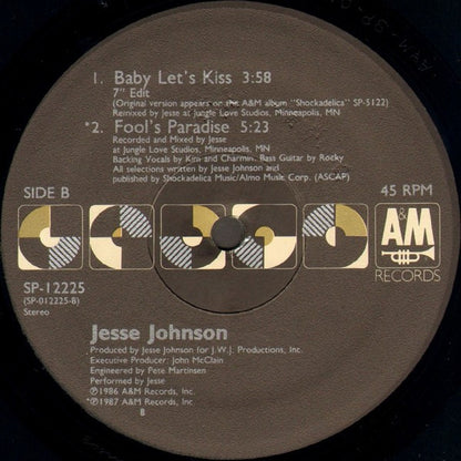 Jesse Johnson : Baby Let's Kiss (12", Single)