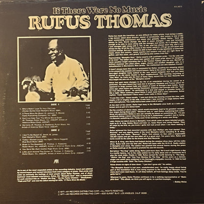 Rufus Thomas : If There Were No Music (LP, Album, Rai)