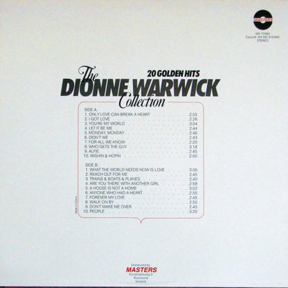 Dionne Warwick : 20 Golden Hits, The Dionne Warwick Collection (LP, Comp)