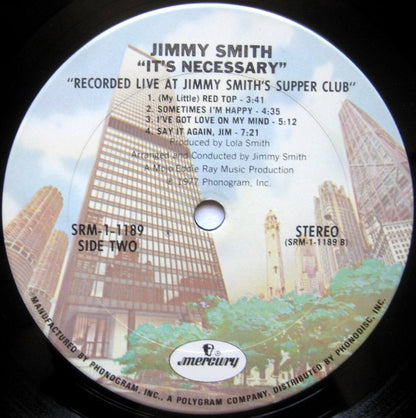 Jimmy Smith : It's Necessary (LP, Album)