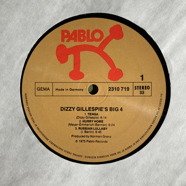 Dizzy Gillespie's Big 4 : Dizzy Gillespie's Big 4 (LP, Album)