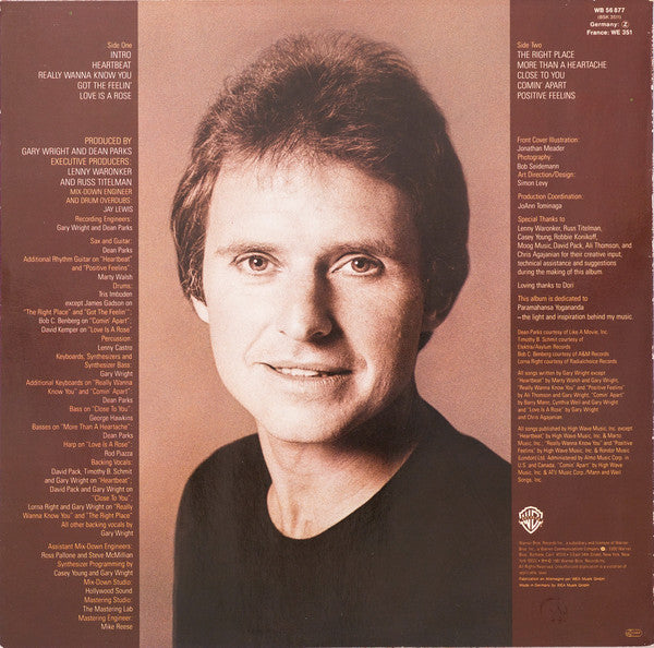 Gary Wright : The Right Place (LP, Album)