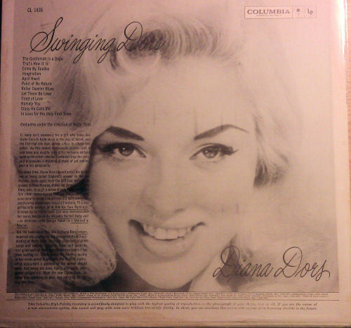 Diana Dors : Swinging Dors (LP, Album, Mono)