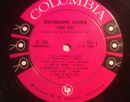 Diana Dors : Swinging Dors (LP, Album, Mono)