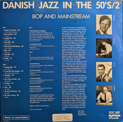 Various : Danish Jazz In The 50's - Volume Two - Bop And Mainstream  (LP, Comp)