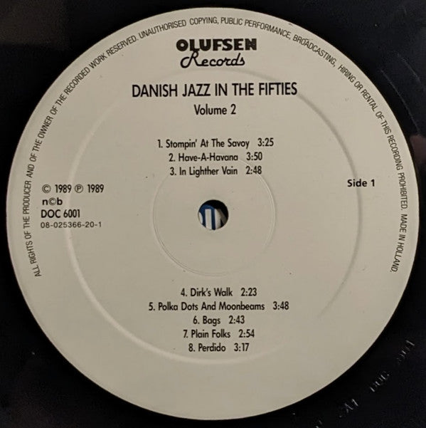 Various : Danish Jazz In The 50's - Volume Two - Bop And Mainstream  (LP, Comp)