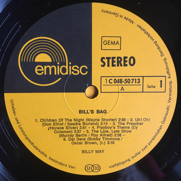 Billy May : Bill's Bag (LP, RE)