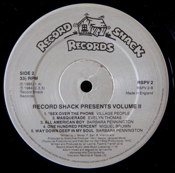 Various : Record Shack Presents Volume Two (2xLP, Comp, Mixed, Gat)