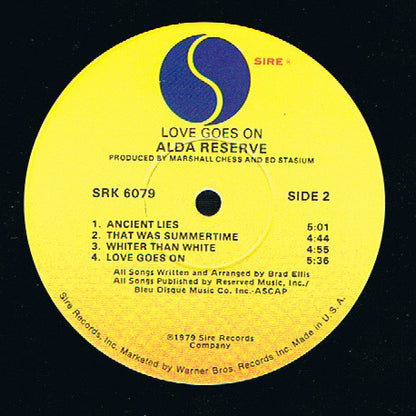 Alda Reserve : Love Goes On (LP, Album)