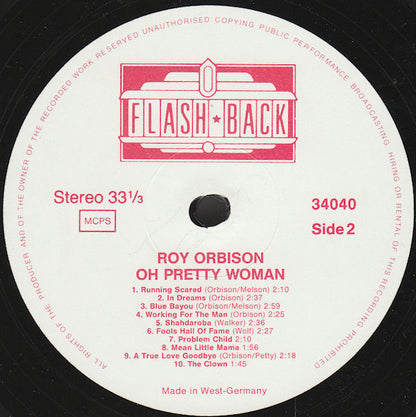 Roy Orbison : Oh Pretty Woman  (20 Original Hits) (LP, Comp)