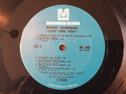 Bobby Sherman : Just For You (LP, Album)