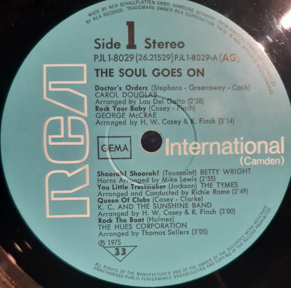 Various : The Soul Goes On (LP, Comp)