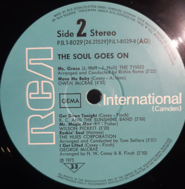 Various : The Soul Goes On (LP, Comp)