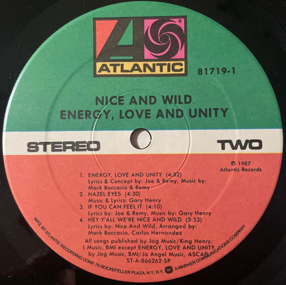 Nice & Wild : Energy, Love And Unity (LP, Album)