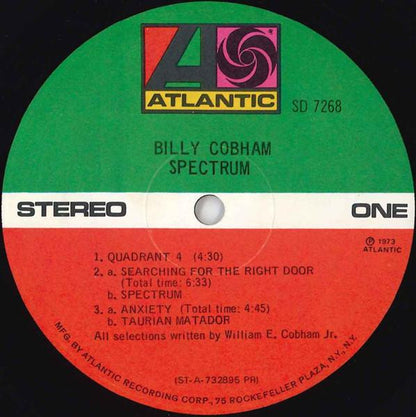 Billy Cobham : Spectrum (LP, Album, RE, Pre)