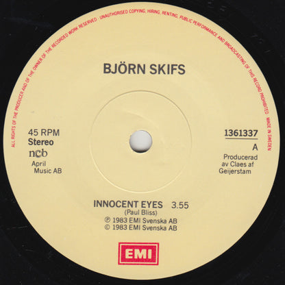 Björn Skifs : Innocent Eyes / Wonderful Tonight (7", Single)